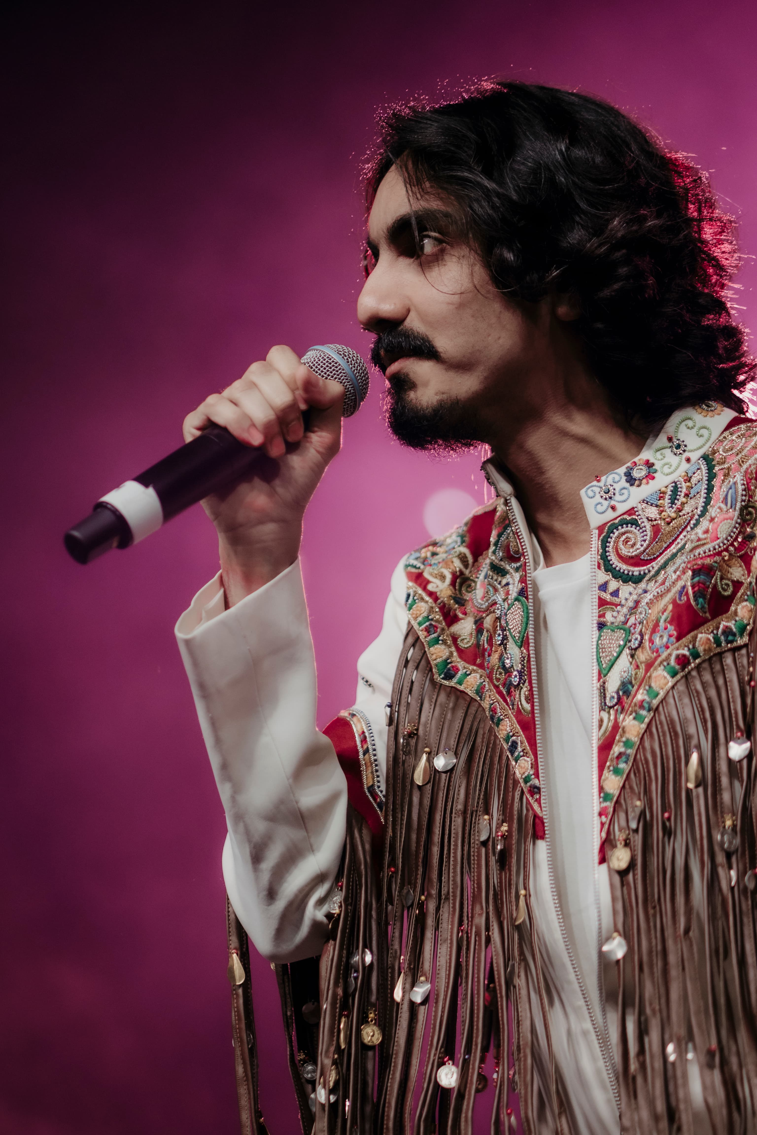 Cinematic shot of a high-profile corporate event or social celebration